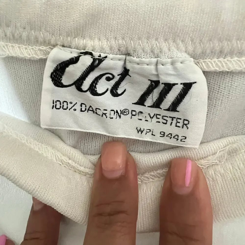 Vintage Act III White Pleated Tennis Golf Preppy Mini Skirt USA S/M 70s Coastal